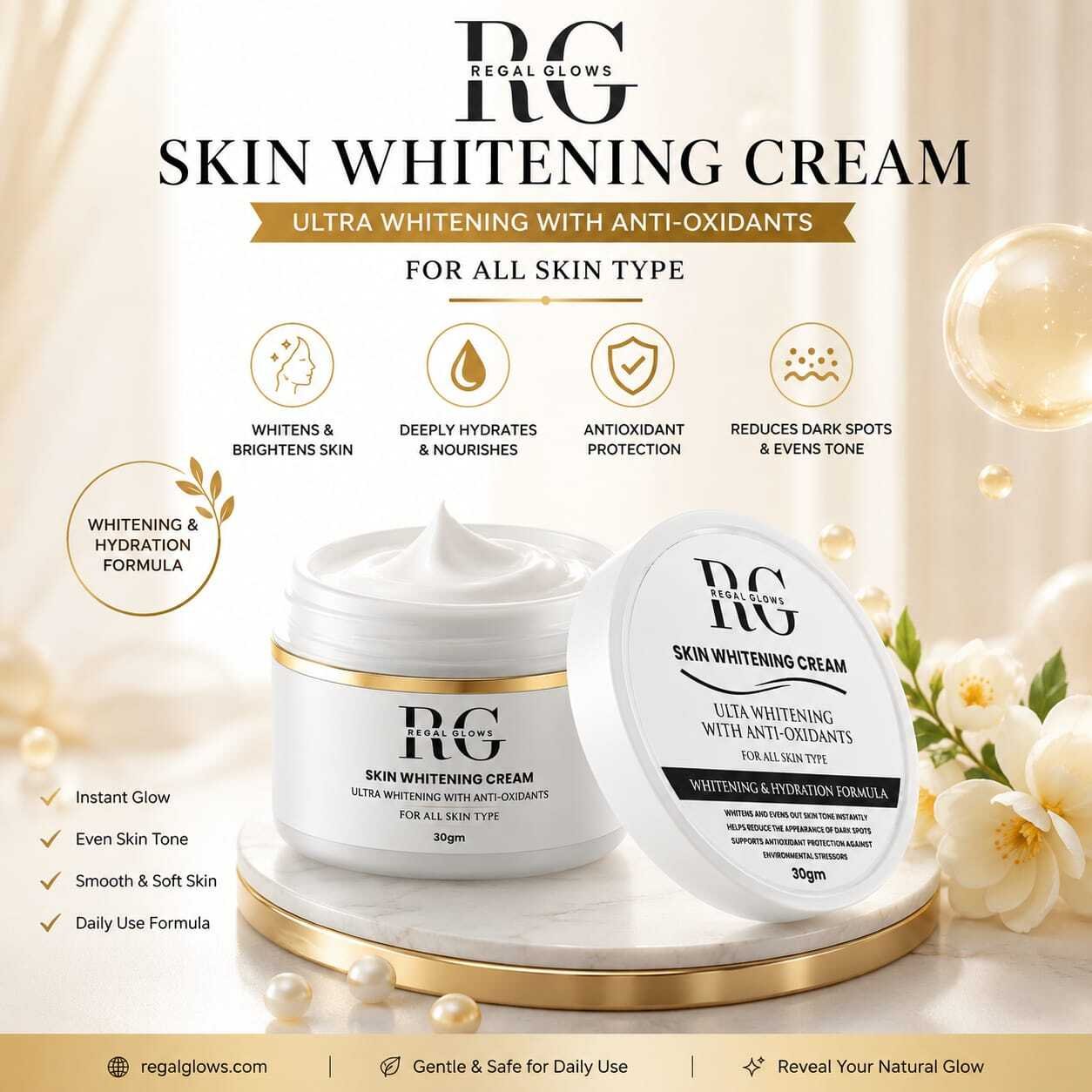 Skin Whitening Cream — Whitening & Hydration - Image 3