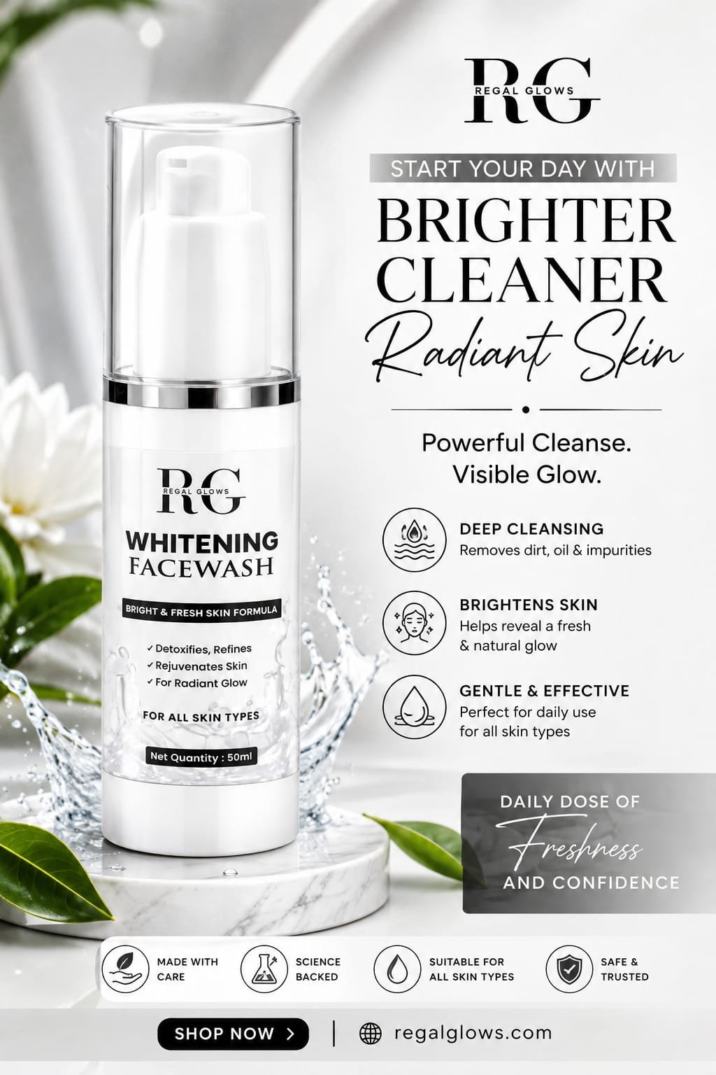 Brightening Face Wash — Deep Cleansing & Glow - Image 3