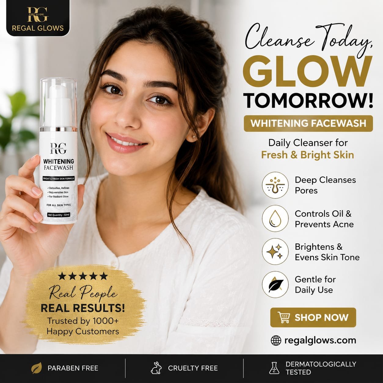 Brightening Face Wash — Deep Cleansing & Glow - Image 2
